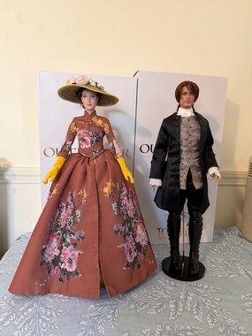 Tonner Vinyl Doll Set Outlander Claire Jamie Fraser Rare Limited Edition